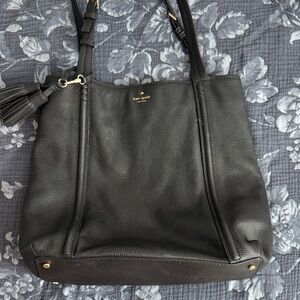 Kate Spade Black Pebbled Leather Shoulder Bag